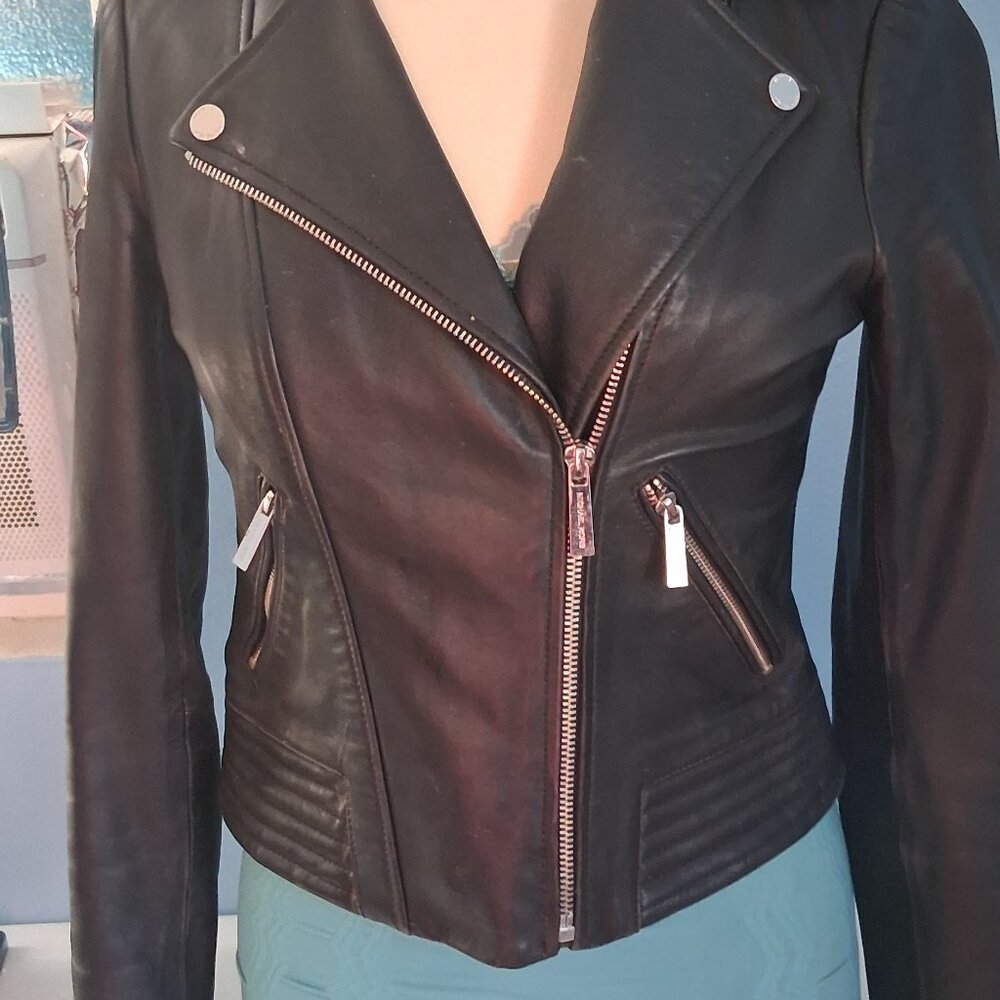 Michael Kors Black Leather Jacket